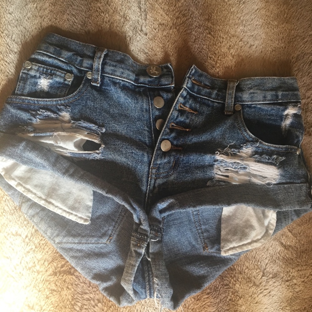 One Teaspoon bandit denim cutoffs